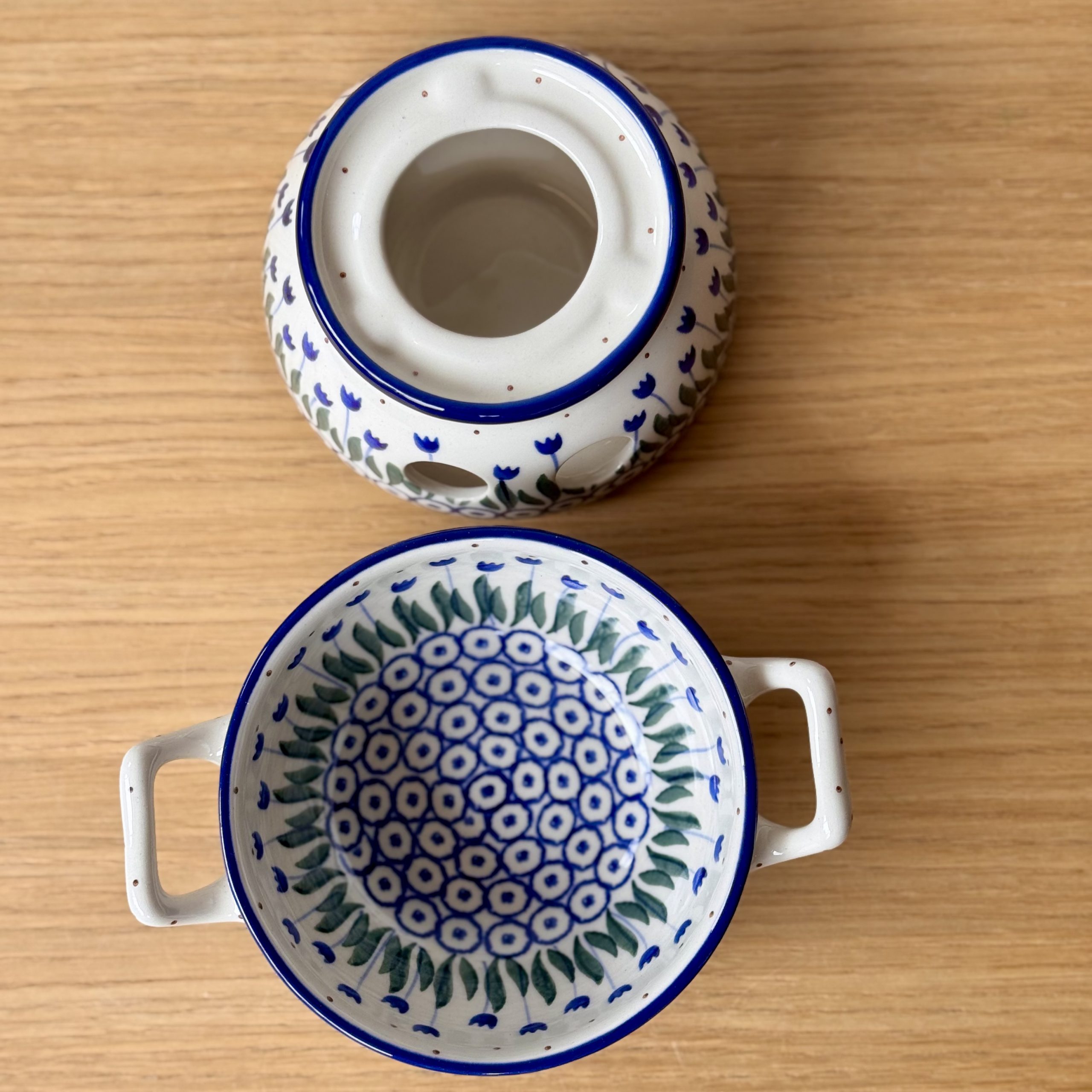 Komplet do fondue (C62) - śr 12 cm - 490AX Tulipany - obrazek 4