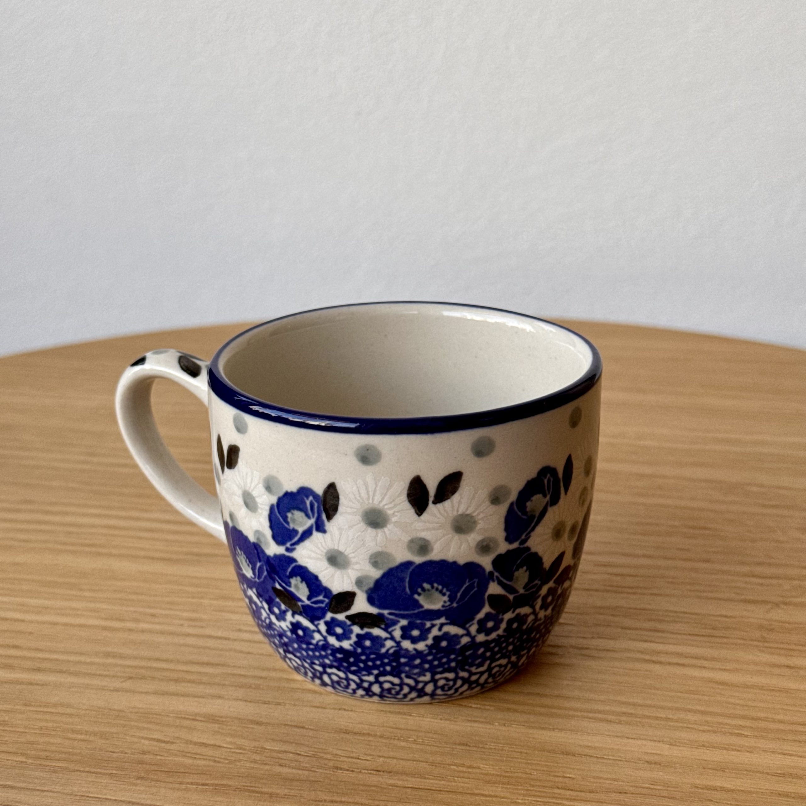 Kubek ceramiczny (C91) - 170 ml - 2662X Niebieskie maki - obrazek 2