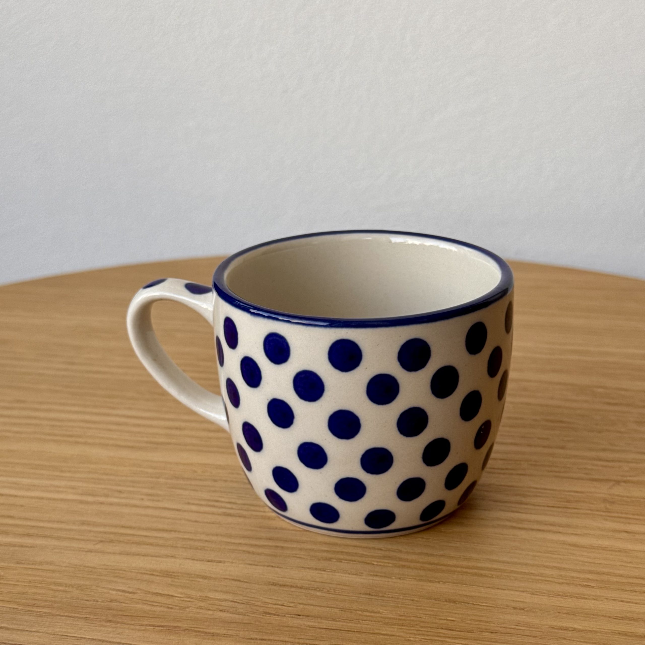 Kubek ceramiczny (C91) - 170 ml - 61X Kropki - obrazek 2