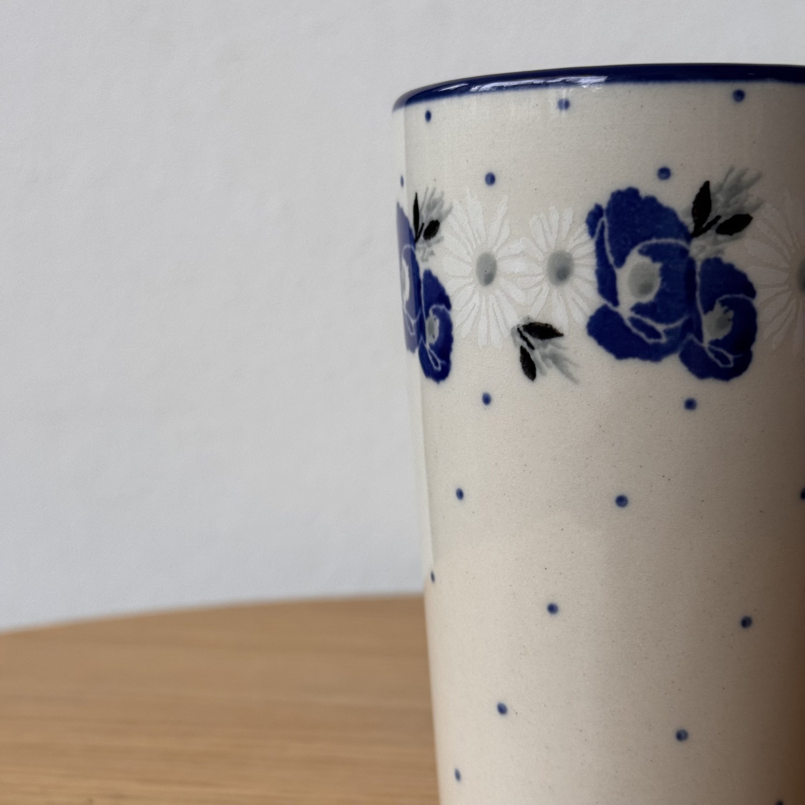 Kubek ceramiczny (D49) - 330 ml - 2661X Niebieskie maki - obrazek 3