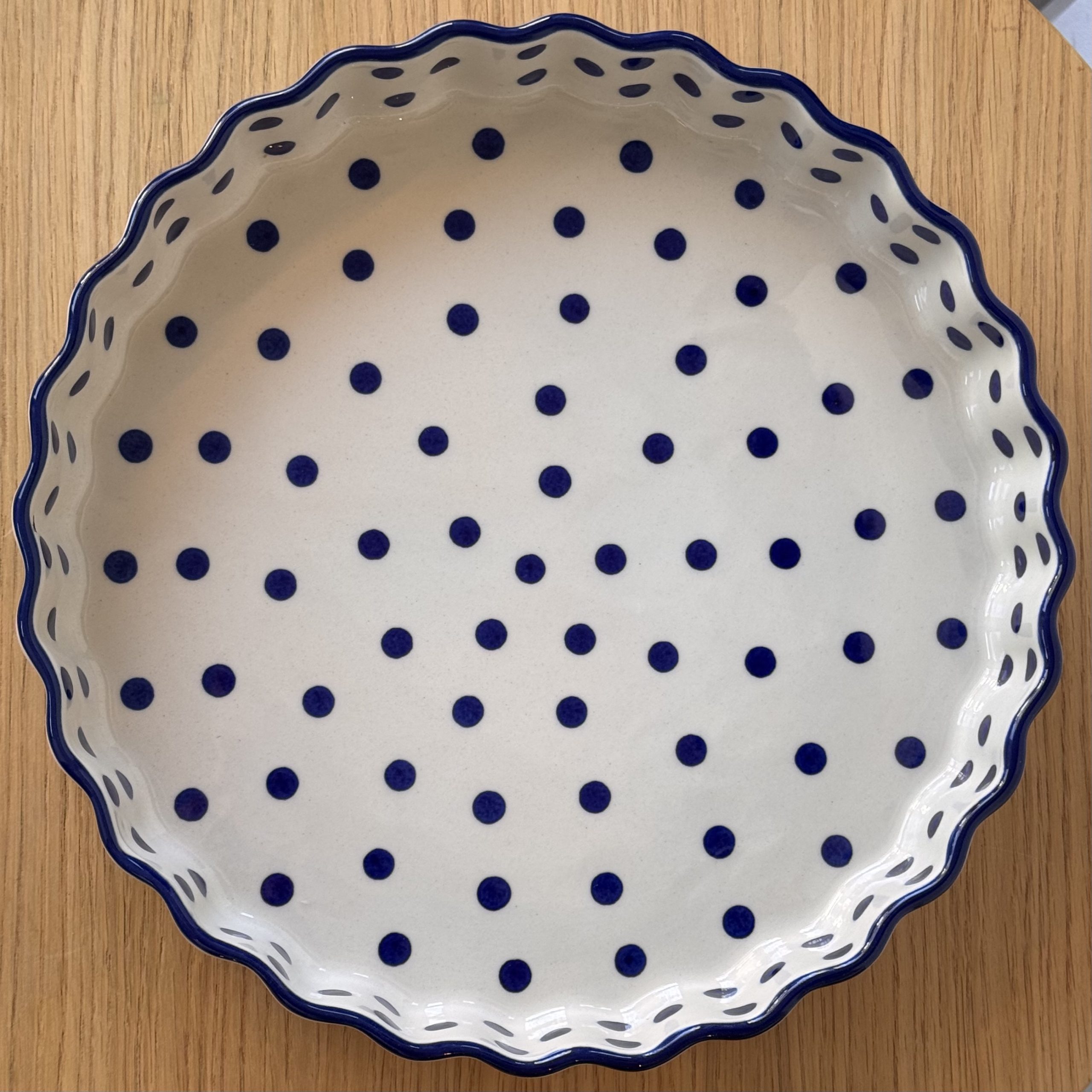Forma do zapiekania (D77) - śr 28,5cm - 2519X Kropki - obrazek 3