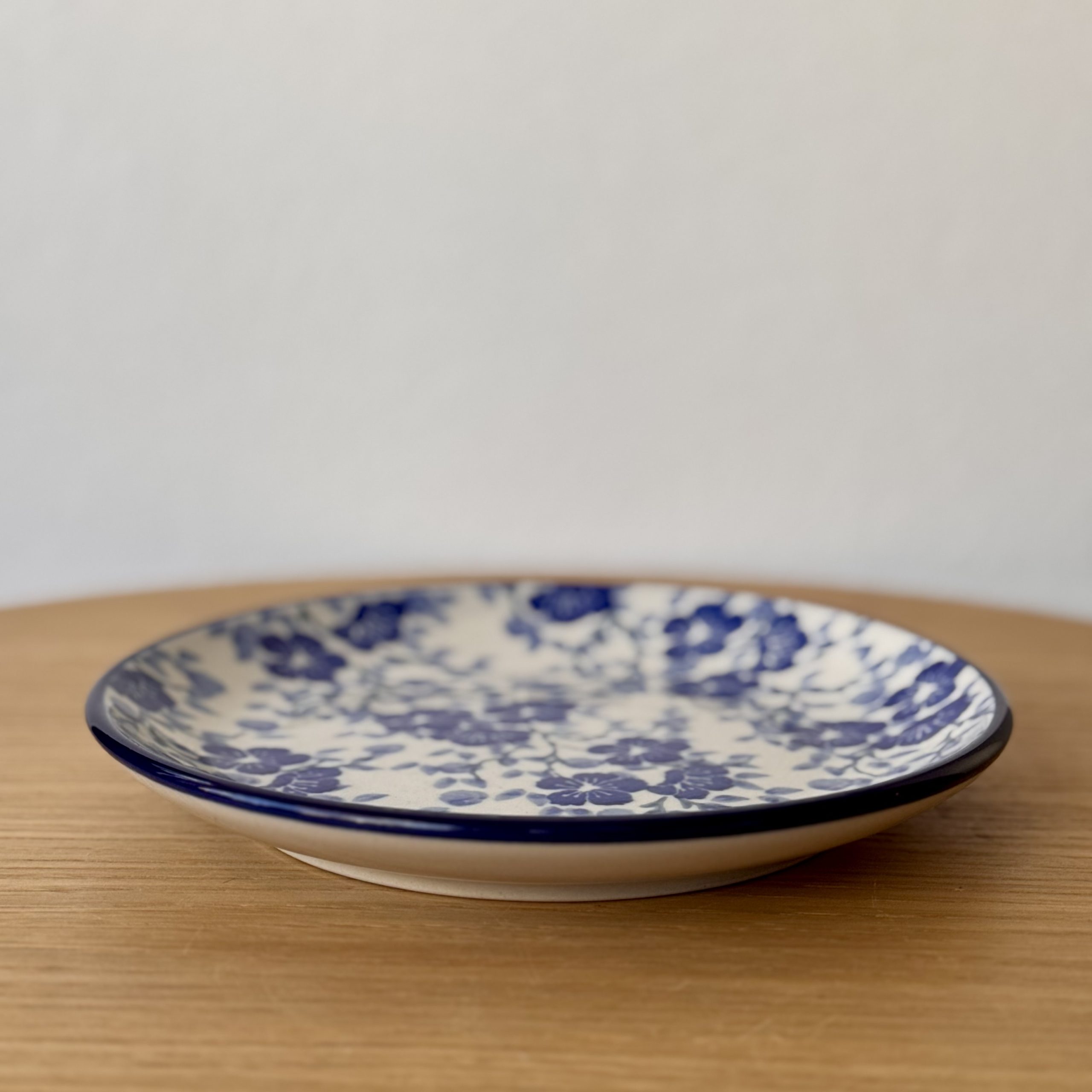 Talerz (E32) - śr 17,5 cm - 3428X Kwiaty lnu