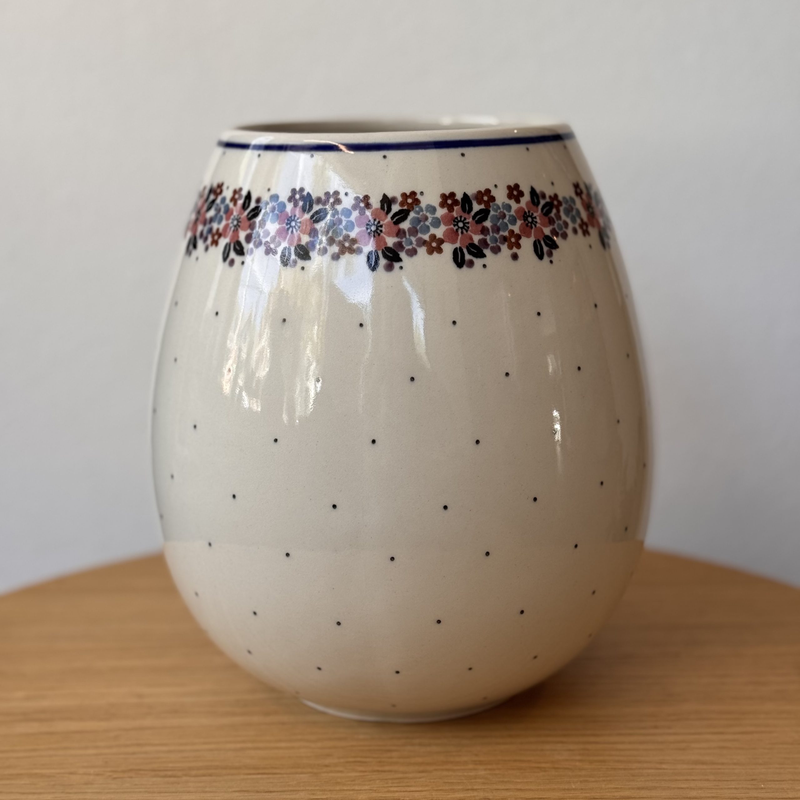 Wazon ceramiczny (G20) - wys 21,5 cm - 2067X Retro