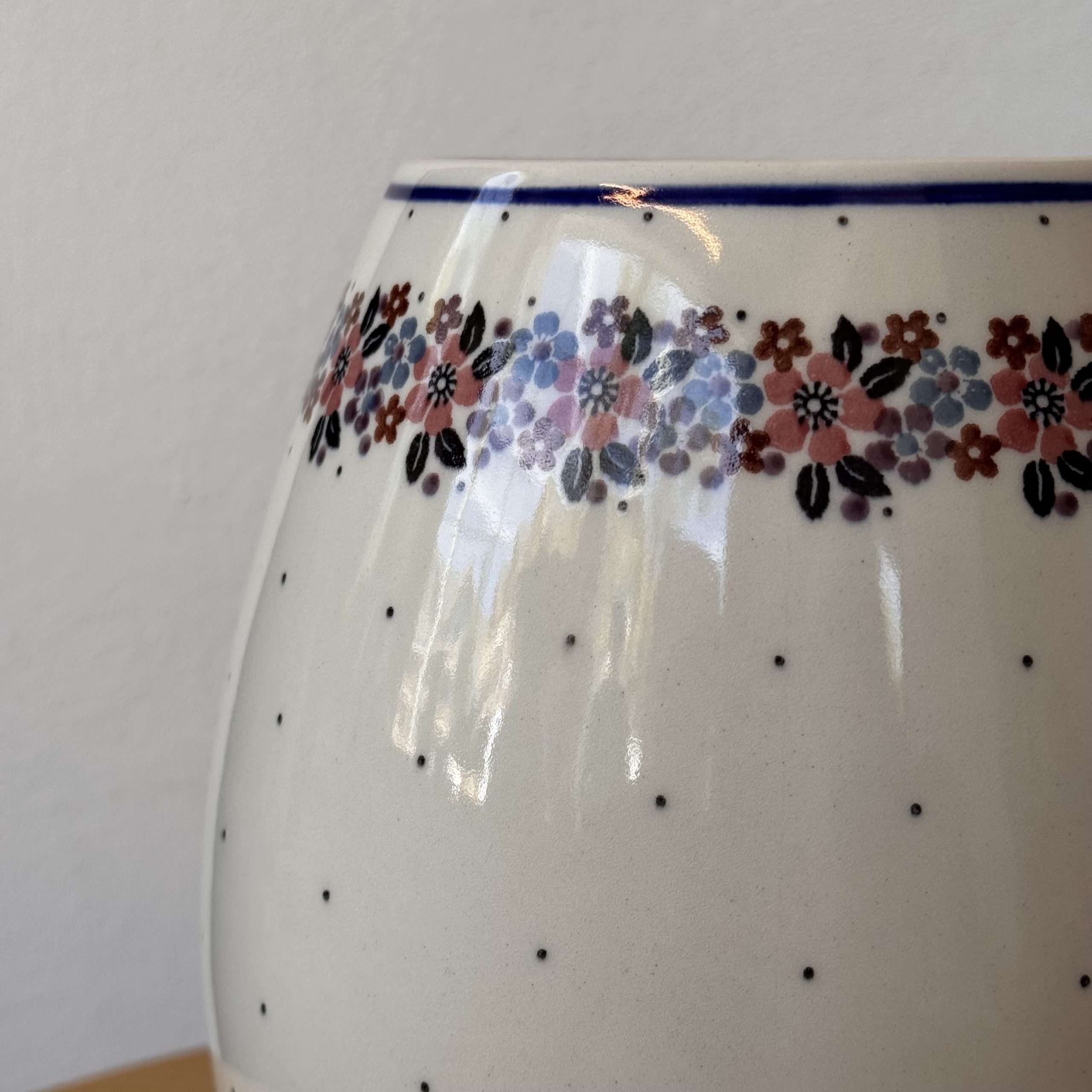 Wazon ceramiczny (G20) - wys 21,5 cm - 2067X Retro - obrazek 3