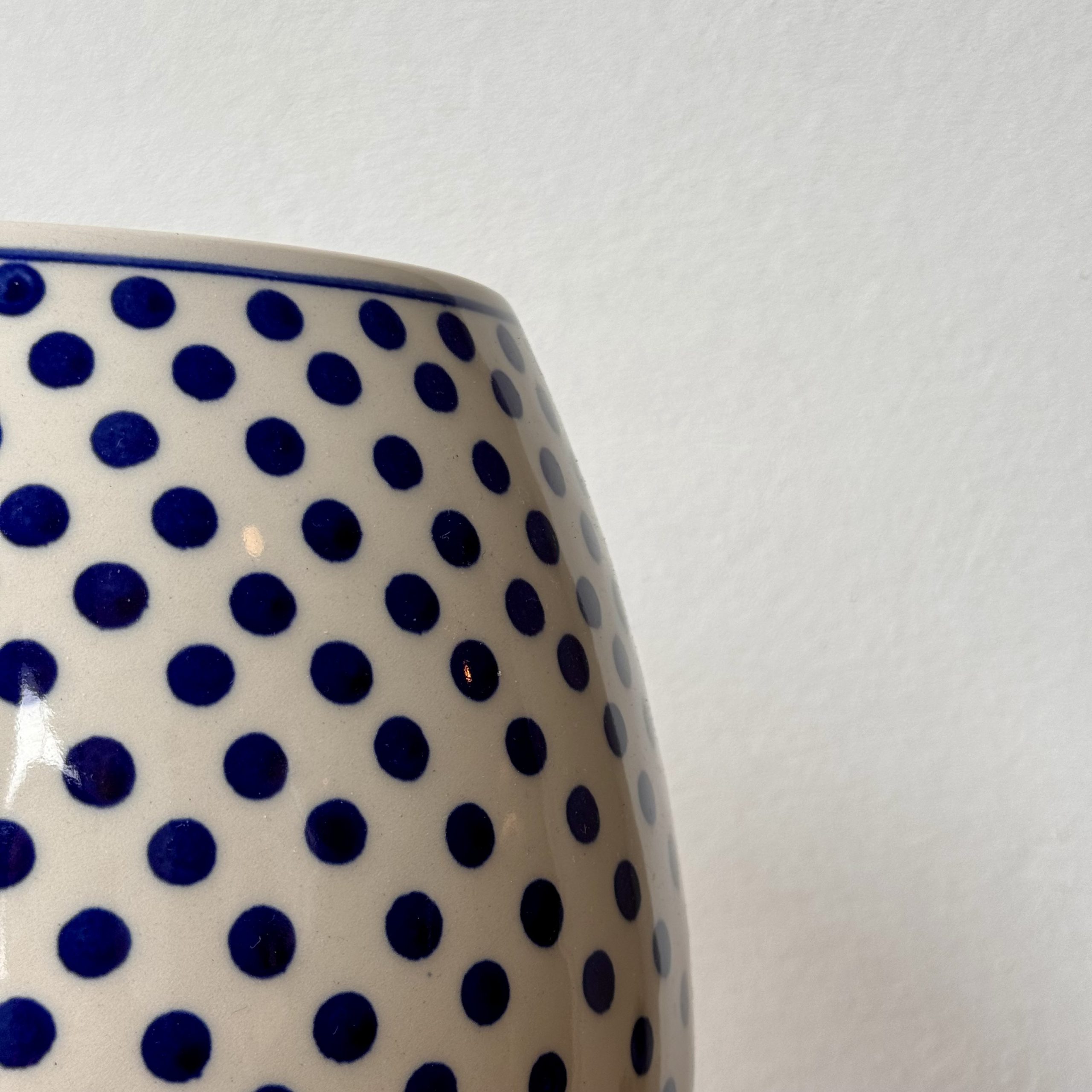 Wazon ceramiczny (G20) - wys 21,5 cm - 61X Kropki - obrazek 3