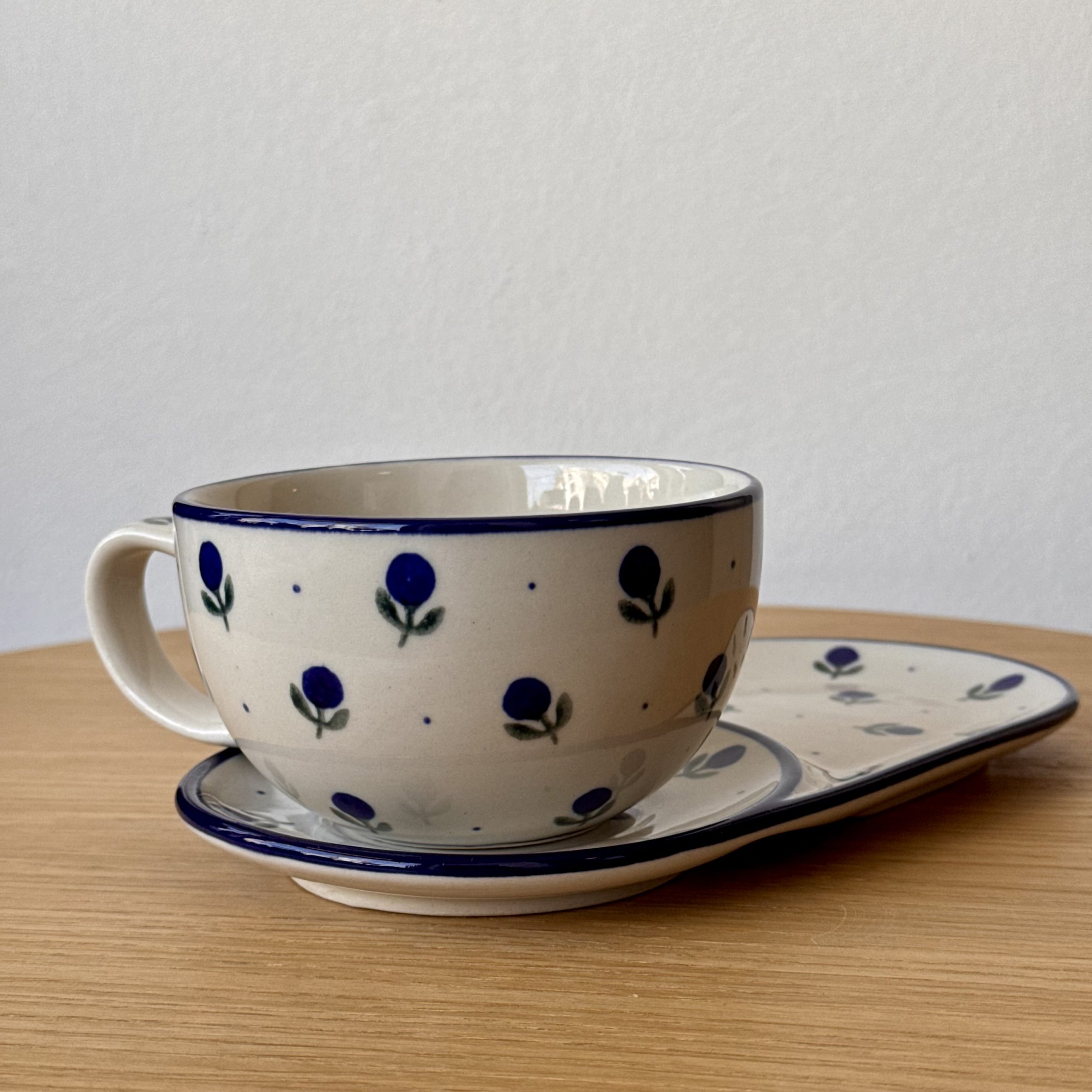 Filiżanka ze spodkiem (H12) - 260 ml - 135X Borówka - obrazek 3