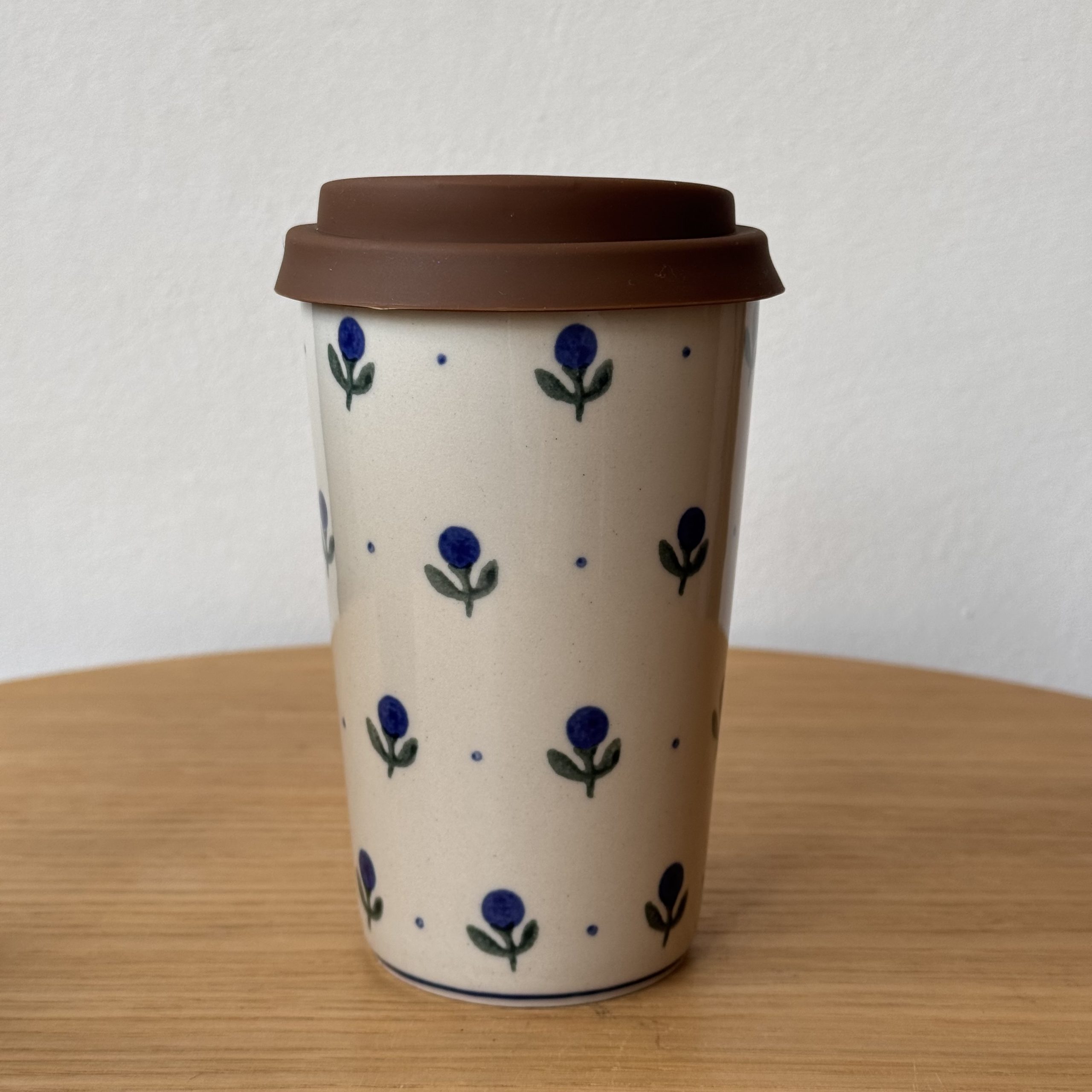 Kubek ceramiczny " to go" 330 ml (TG-135-1) Borówka - obrazek 3