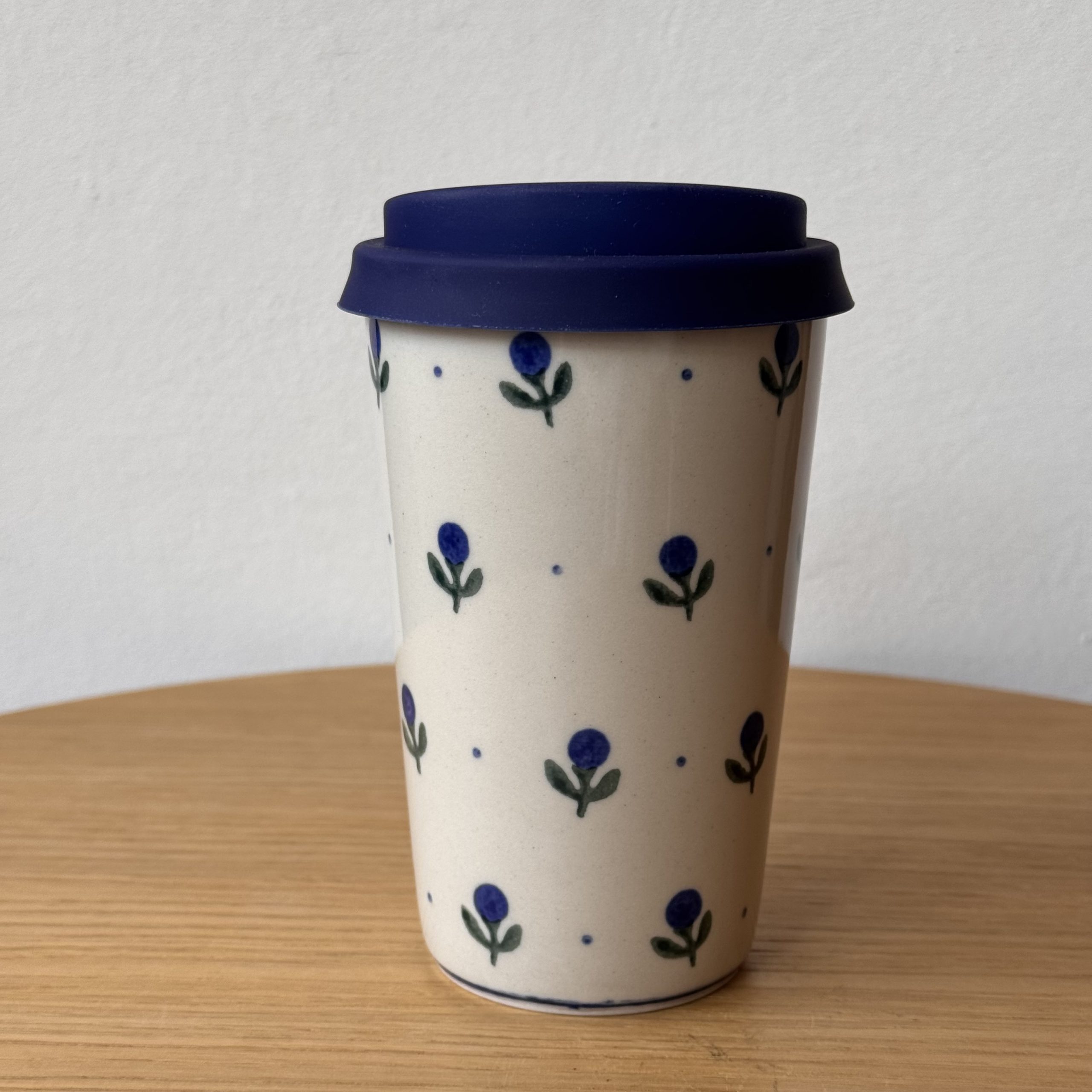 Kubek ceramiczny " to go" 330 ml (TG-135-1) Borówka - obrazek 4