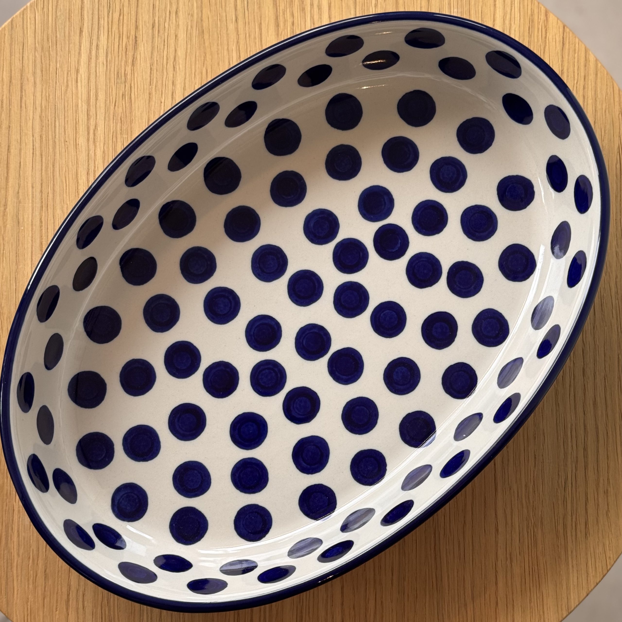 Półmisek (296) - 36 cm x 27,5 cm - 6X Grochy - obrazek 6