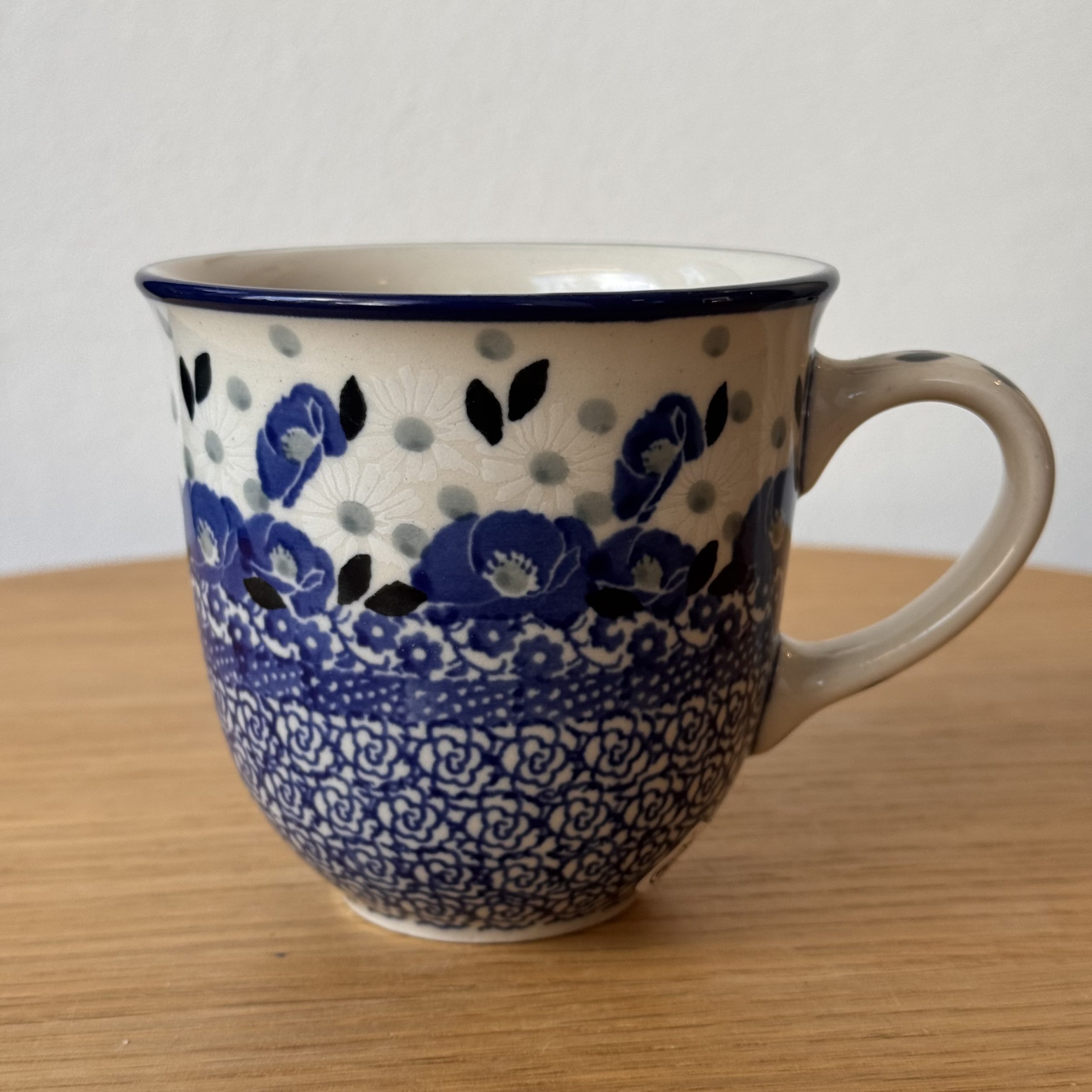 Kubek ceramiczny (813) - 200 ml - 2662X Niebieskie maki