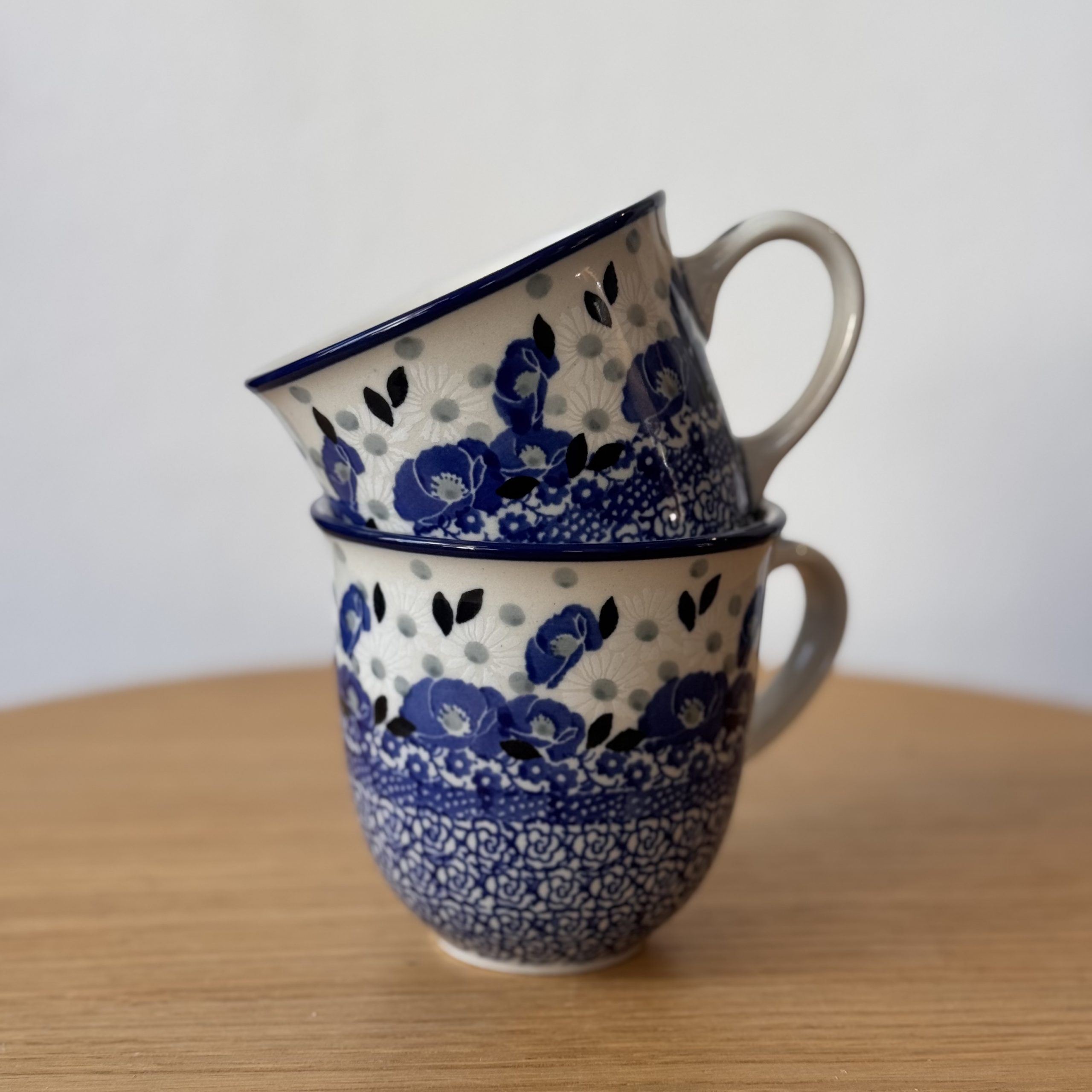 Kubek ceramiczny (813) - 200 ml - 2662X Niebieskie maki - obrazek 5